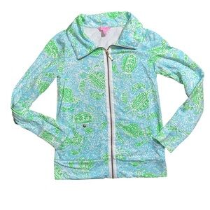 Lilly Pulitzer Zip up popover XS